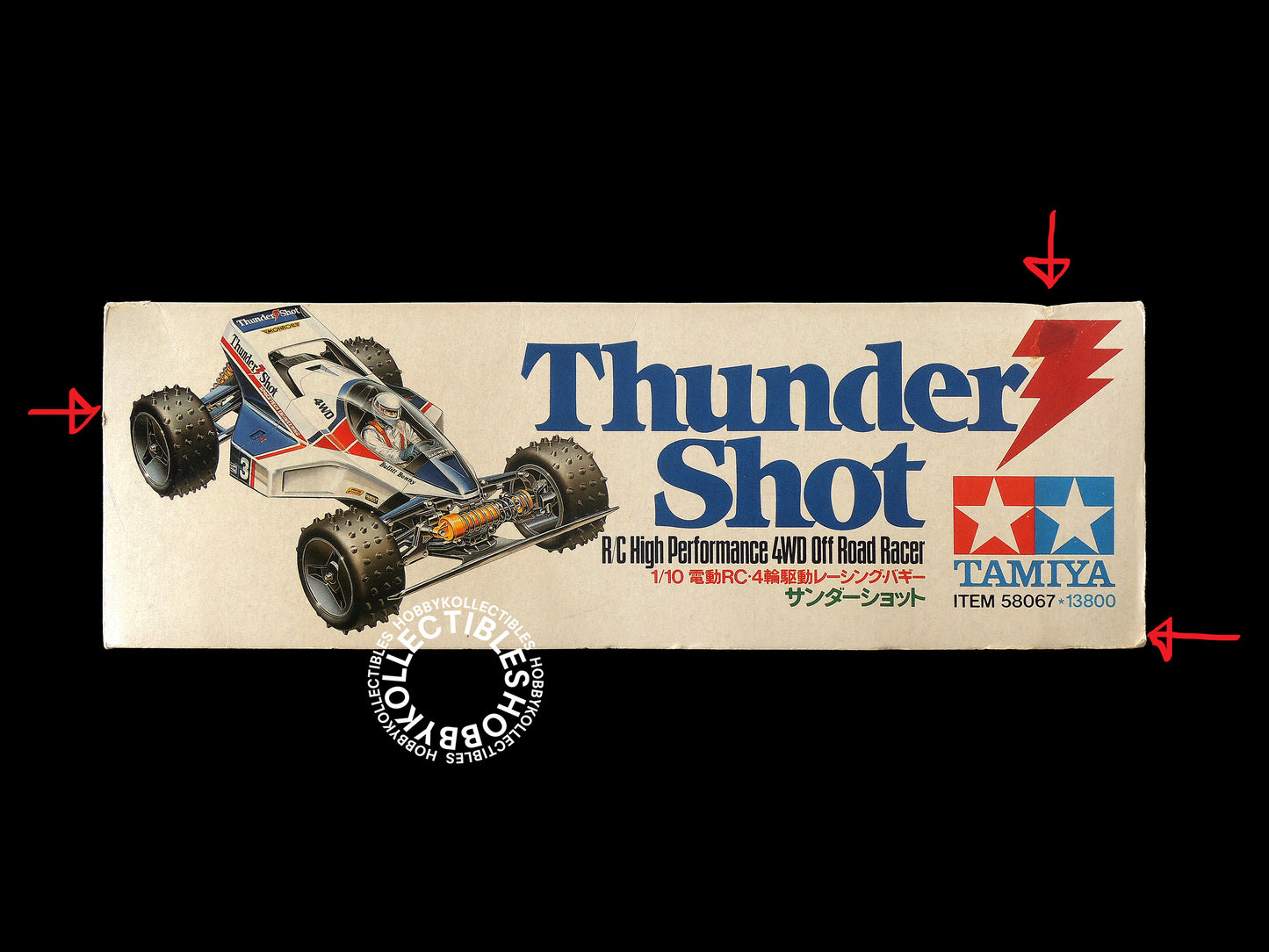 Tamiya 1/10 RC Thunder Shot #58067 Model Kit Rare