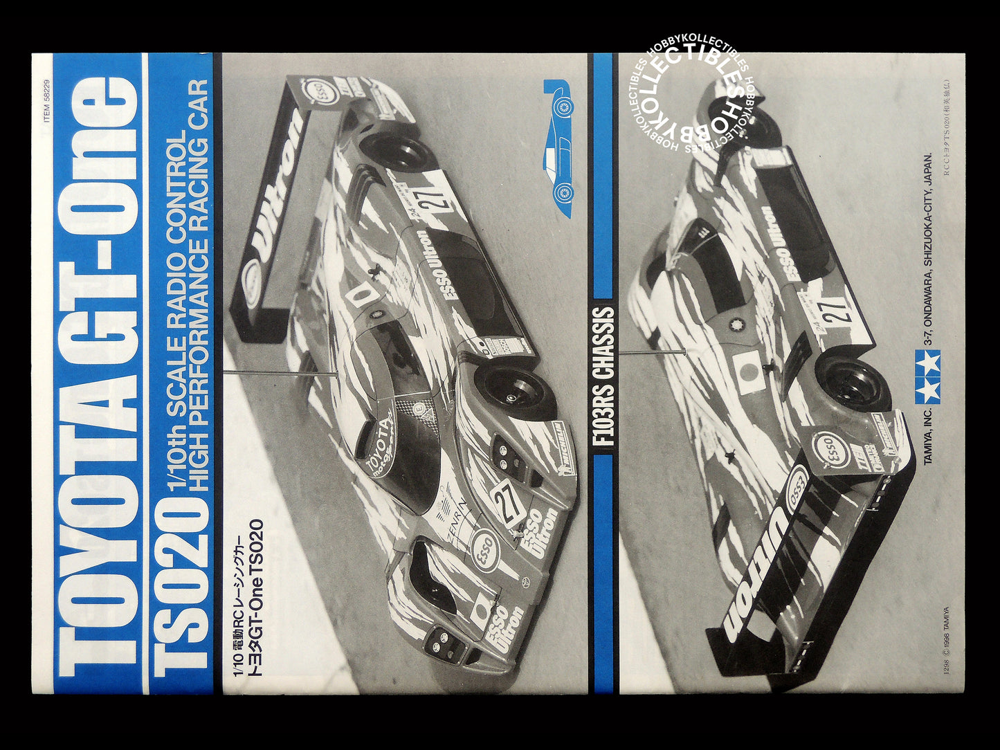 Tamiya Vintage 1/10 RC Toyota GT-One TS020 #58229 Model Kit