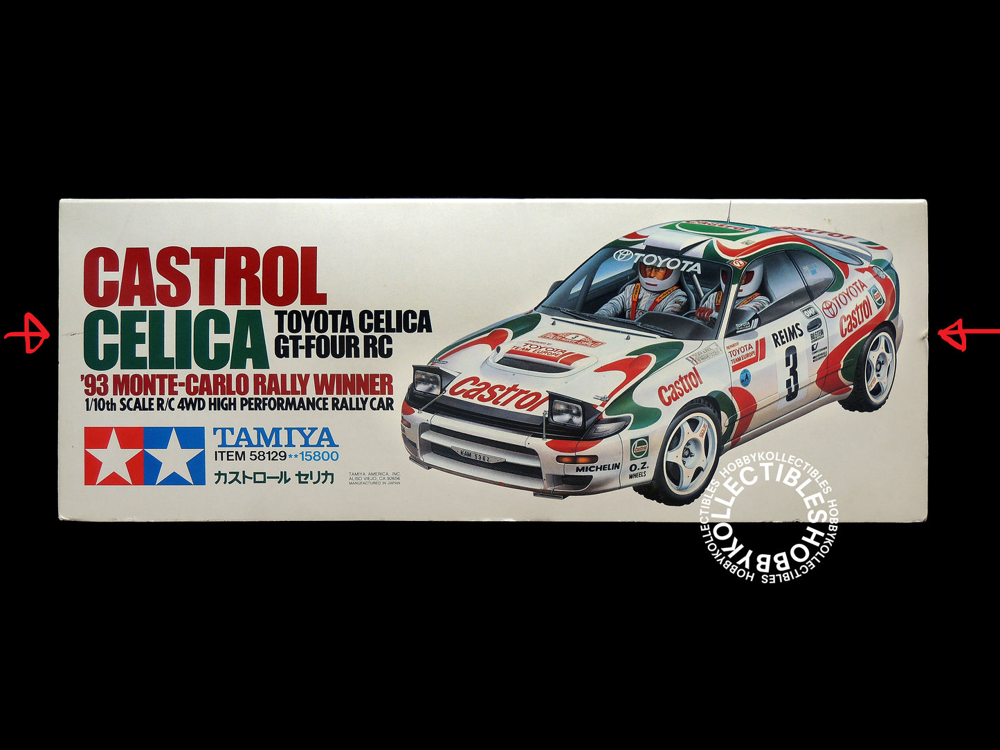 Tamiya 1/10 Vintage RC Castrol Celica GT-Four '93 Rally Winner #58129 Model Kit