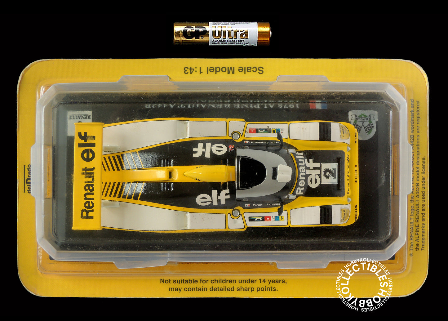 Del Prado 1/43 Vintage Diecast 1978 Alpine Renault A442B ELF Toy Car DelPrado Factory Sealed