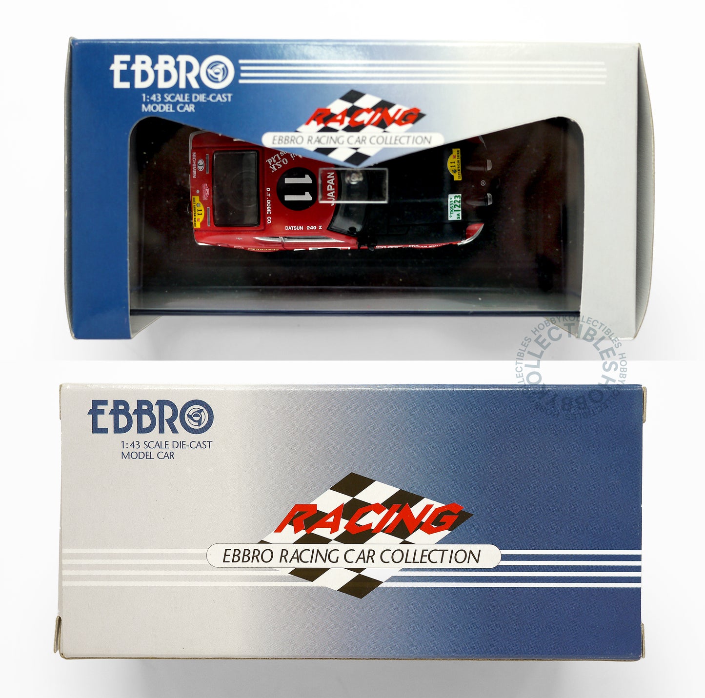 Ebbro 1/43 Die-Cast Nissan Datsun Fairlady Z 240Z Safari Rally Toy Car #43103 Red/Black