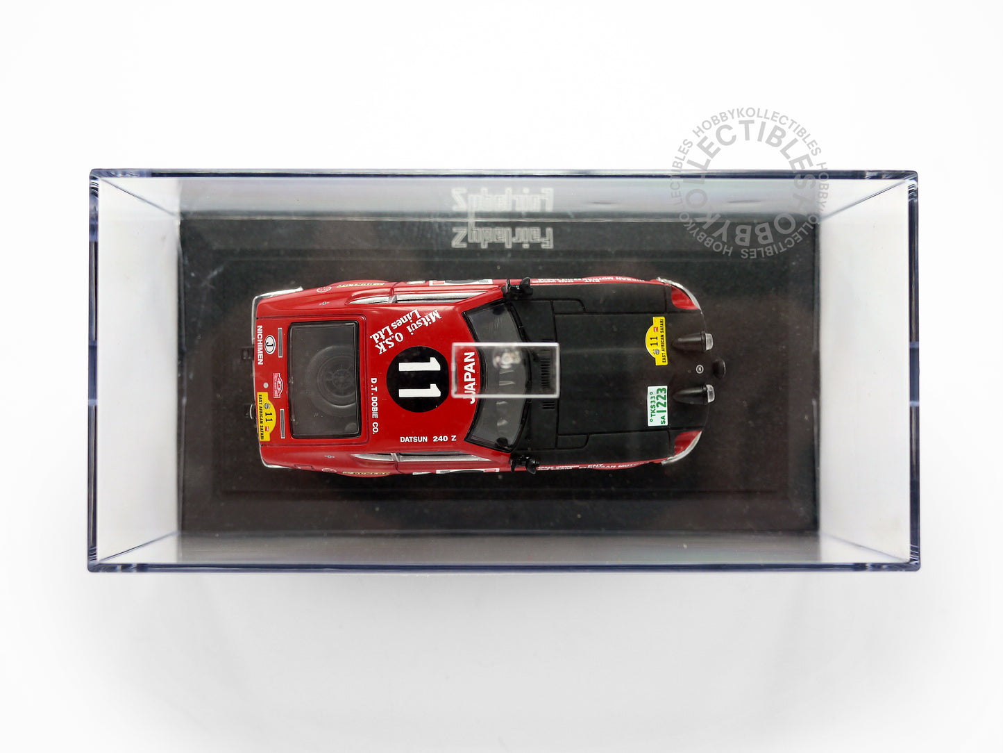 Ebbro 1/43 Die-Cast Nissan Datsun Fairlady Z 240Z Safari Rally Toy Car #43103 Red/Black