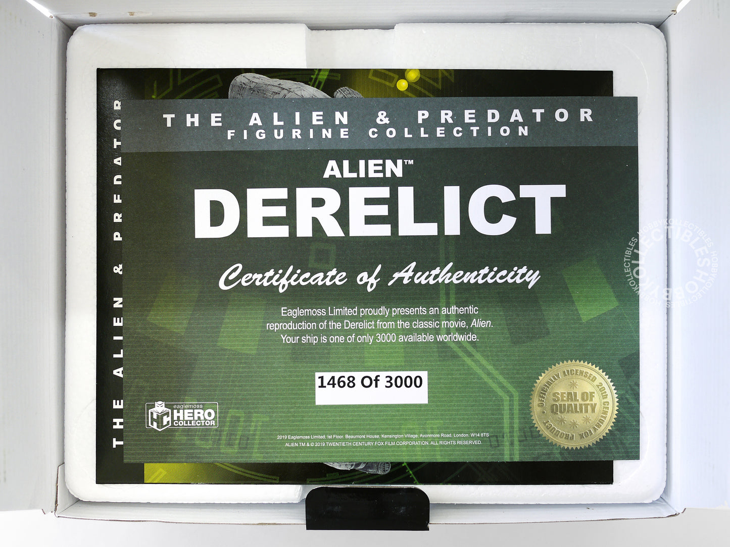 Eaglemoss Aliens Derelict Ship Diecast ABS Model Limited Edition