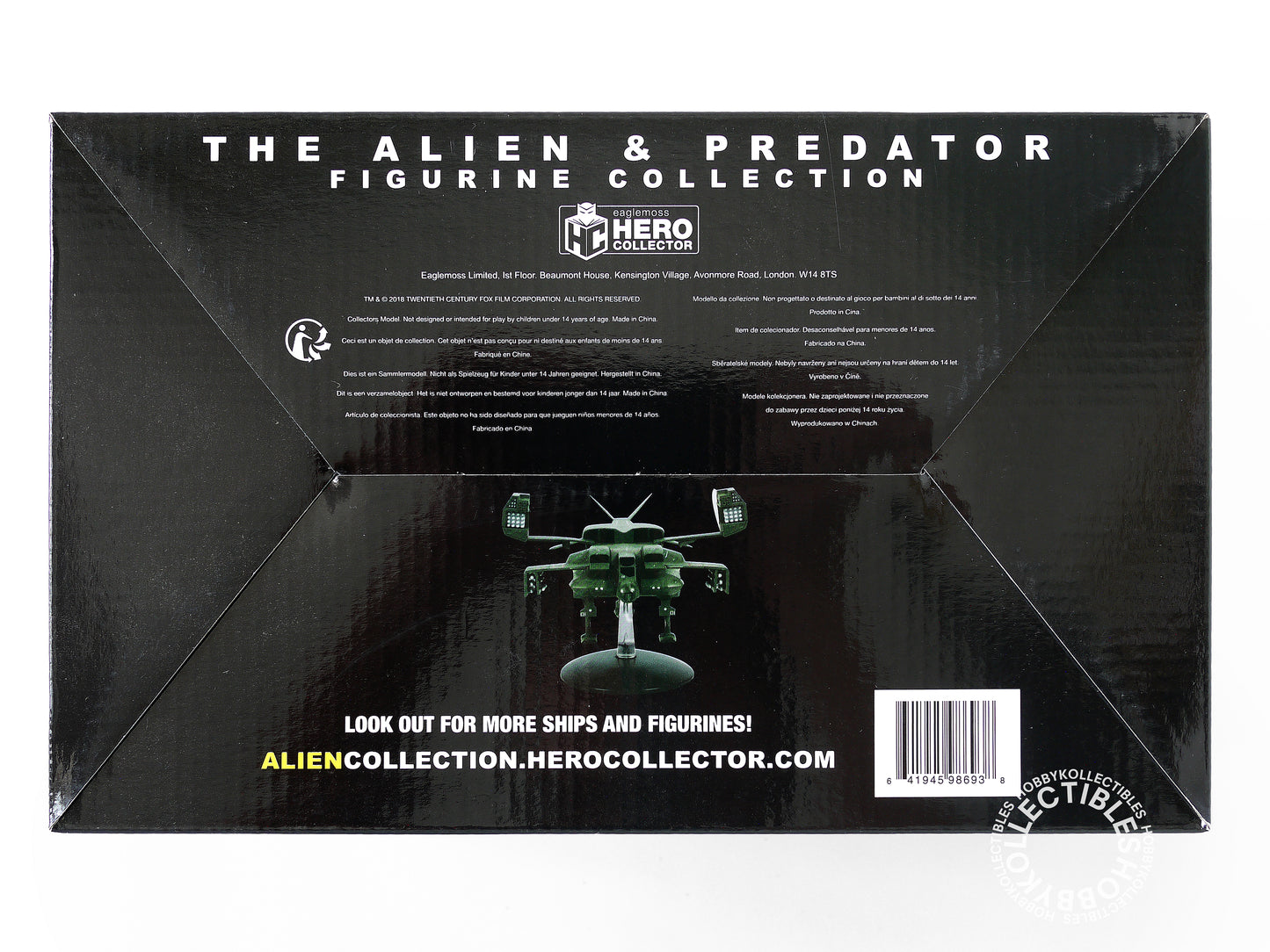 Eaglemoss Metallic Resin Alien UD-4L Dropship Limited Edition