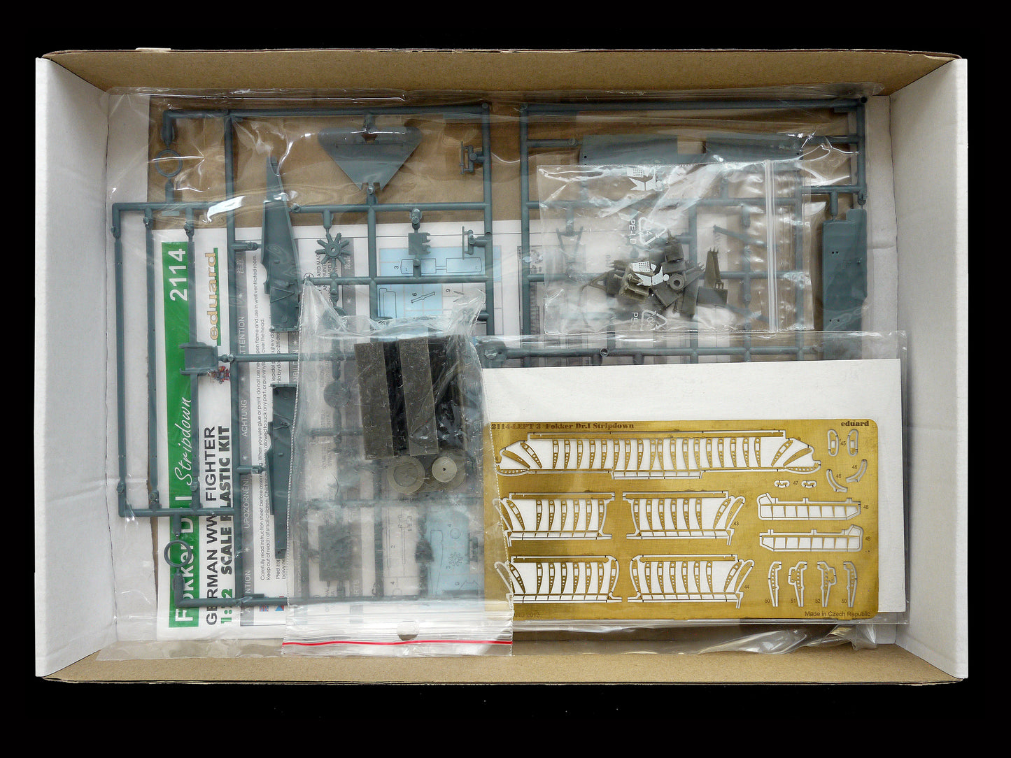 Eduard 1/72 Fokker Dr.I Stripdown Limited Ed. Aircraft Plastic Model Kit