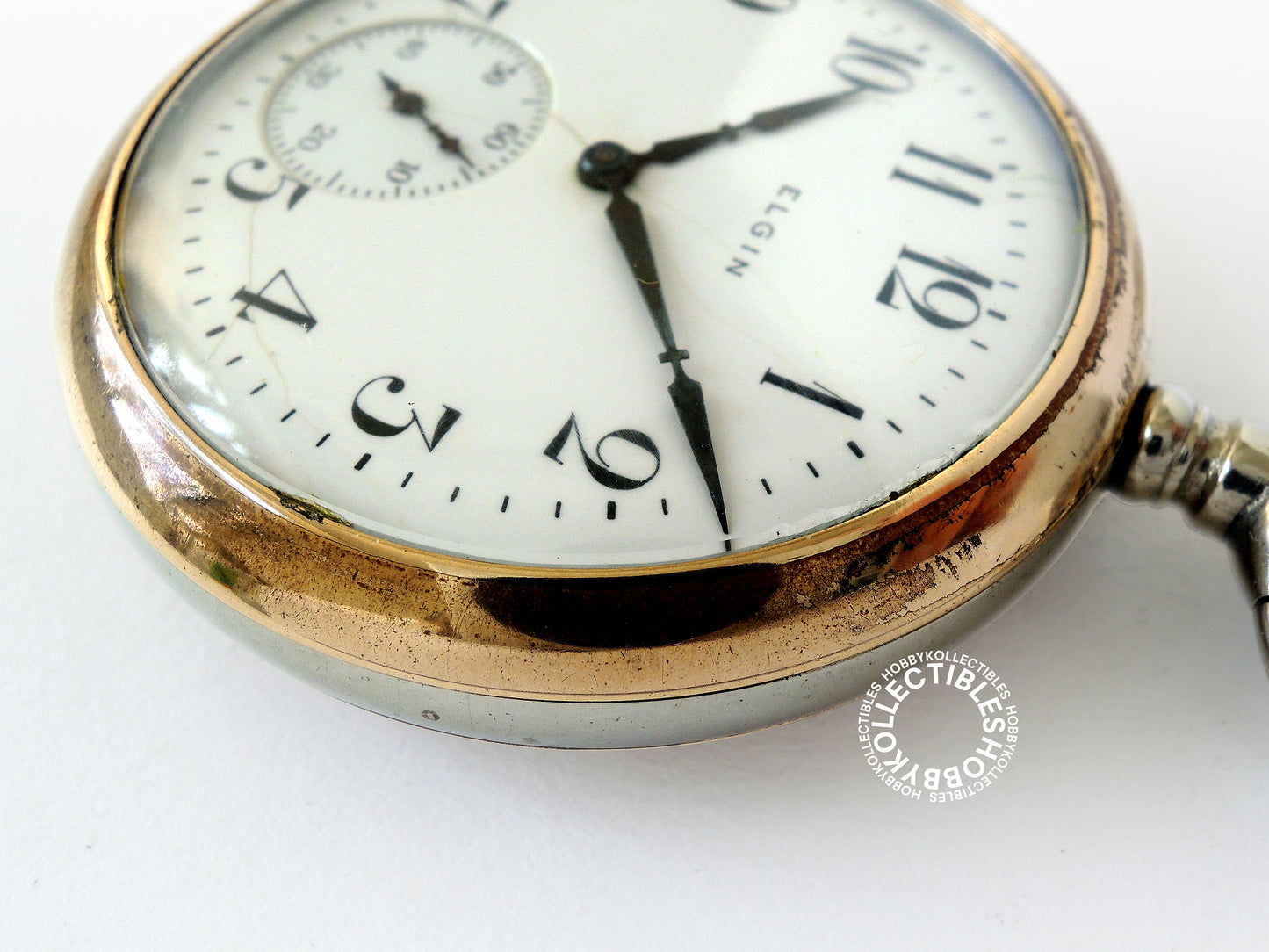 Elgin 2 Tone Open Face Lever Pocket Watch