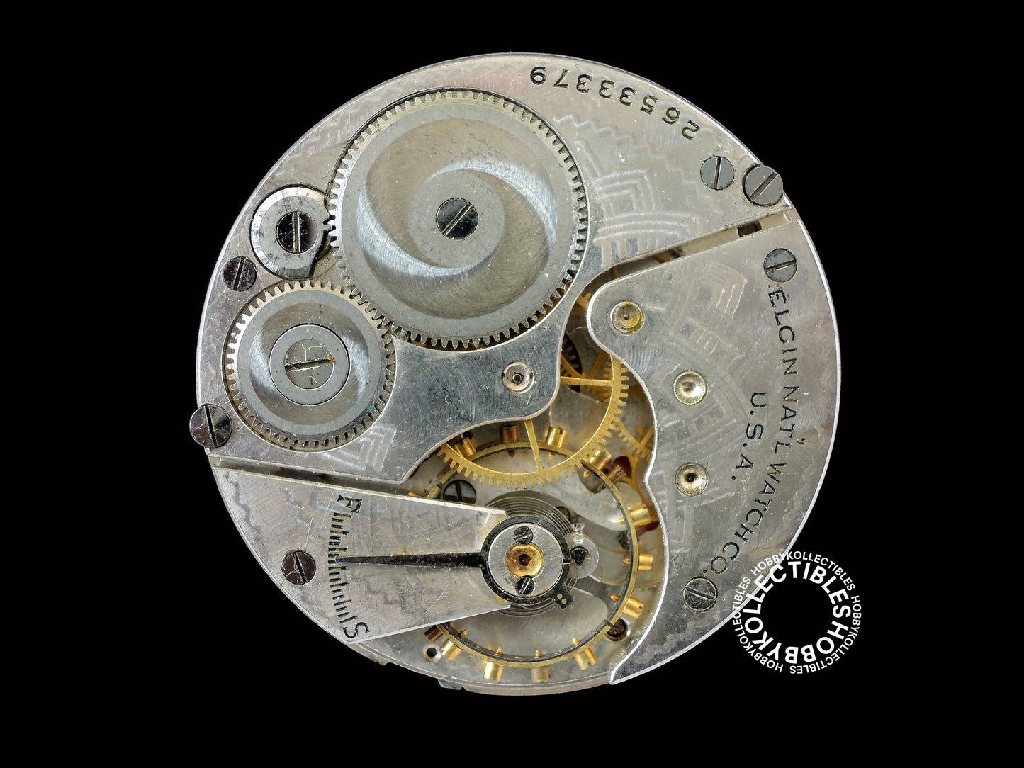 Elgin 2 Tone Open Face Lever Pocket Watch