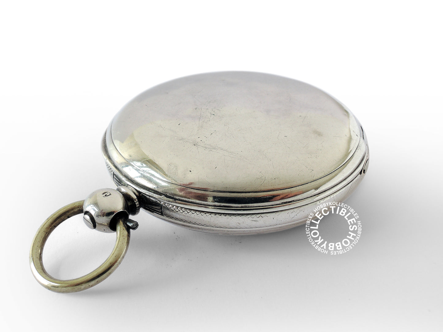 English Silver Hunter Case C.J. Hill London Fusee Pocket Watch