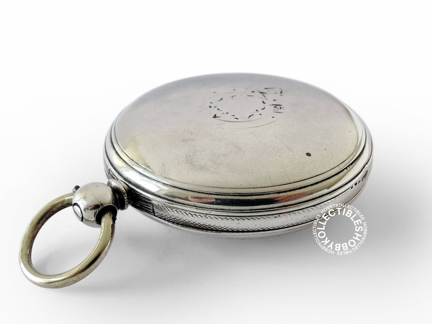 English Silver Hunter Case C.J. Hill London Fusee Pocket Watch