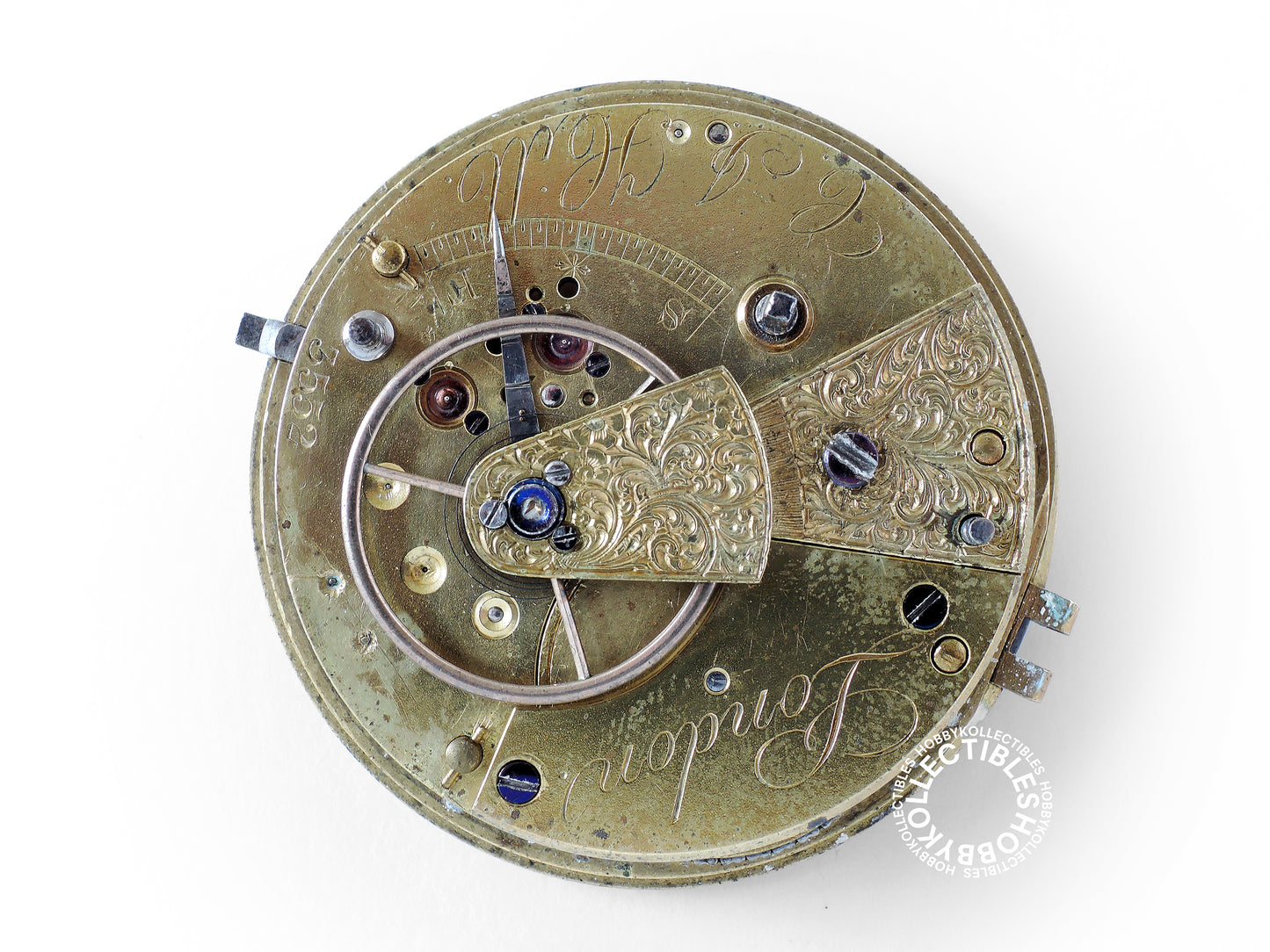 English Silver Hunter Case C.J. Hill London Fusee Pocket Watch