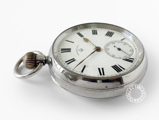 English Rotherhams Sterling Silver Open Face Lever Pocket watch