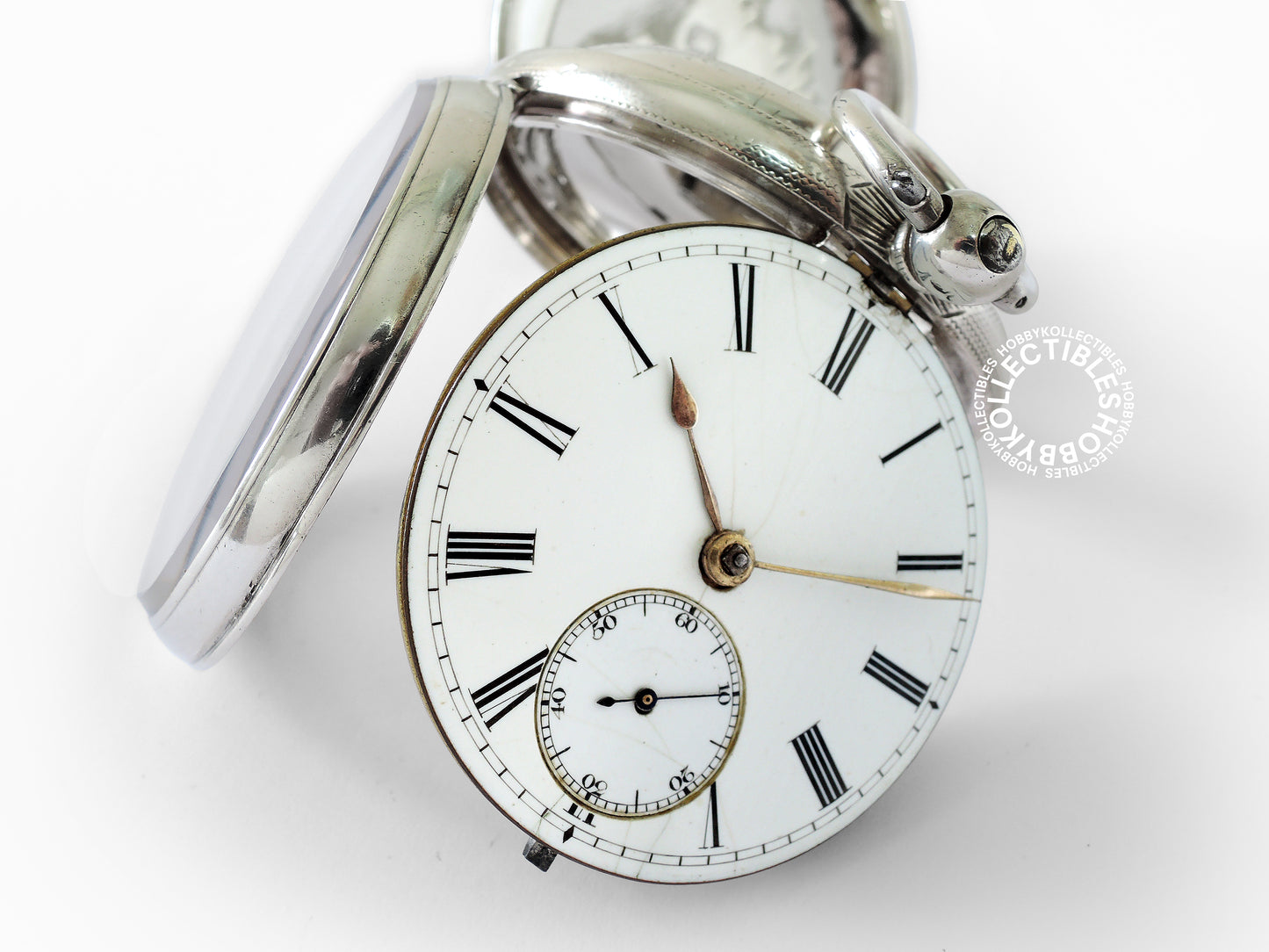 English Silver Open Face T.J. Mercer Fusee Pocket Watch