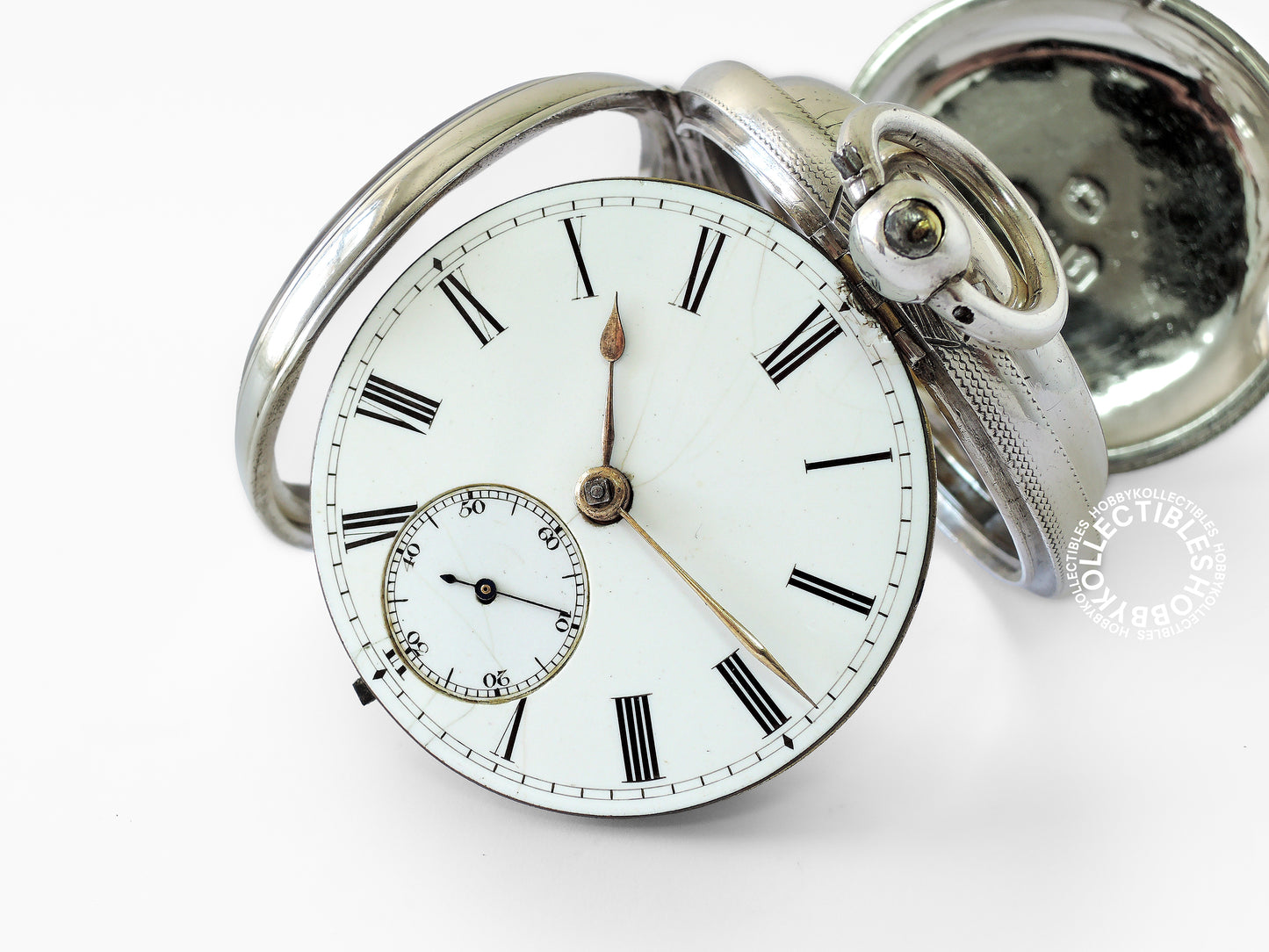 English Silver Open Face T.J. Mercer Fusee Pocket Watch