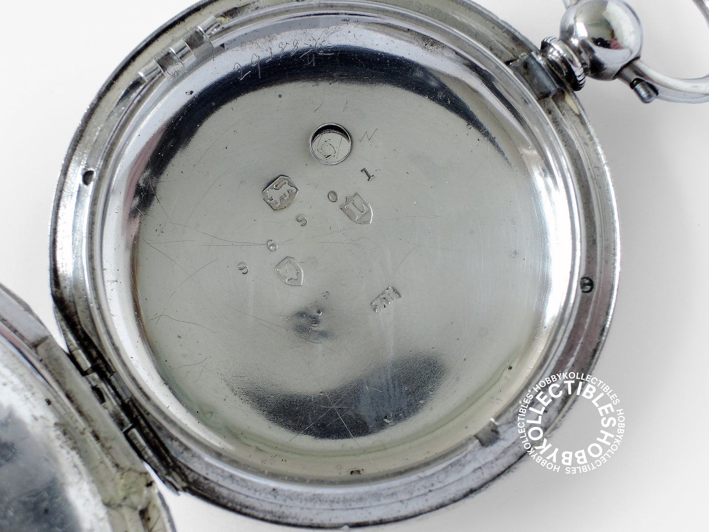 English Silver Hunter Case WM Crosby Lever Pocket Watch