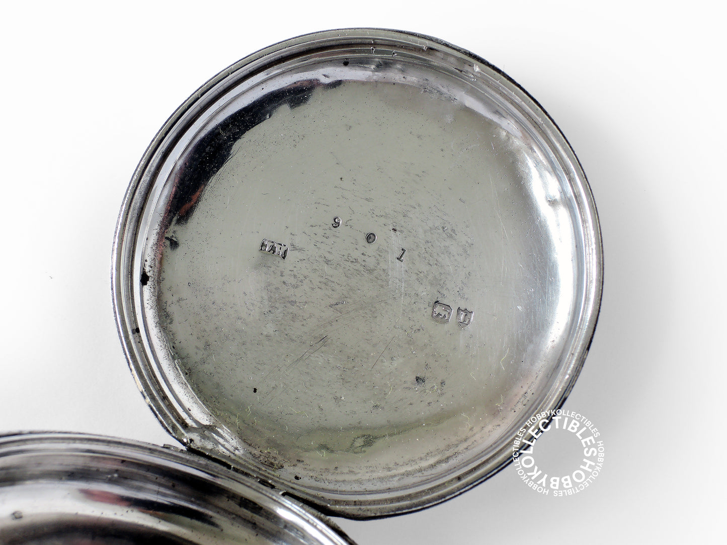 English Silver Hunter Case WM Crosby Lever Pocket Watch