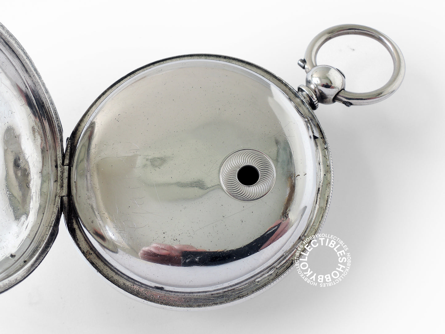 English Silver Hunter Case WM Crosby Lever Pocket Watch