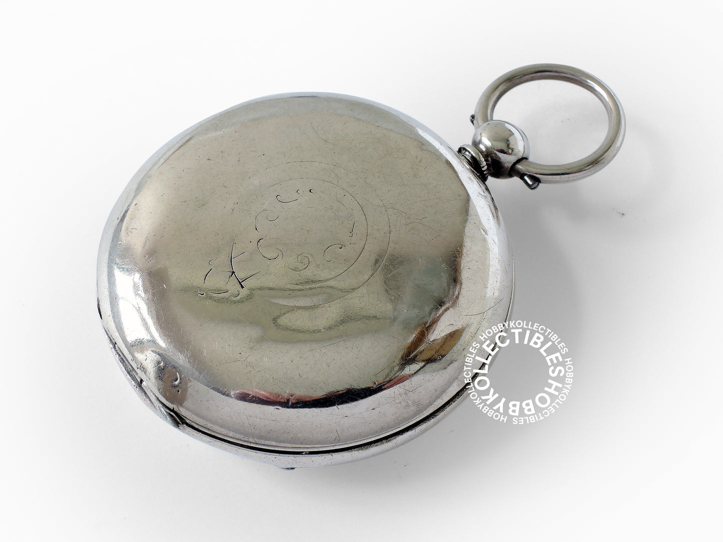 English Silver Hunter Case WM Crosby Lever Pocket Watch