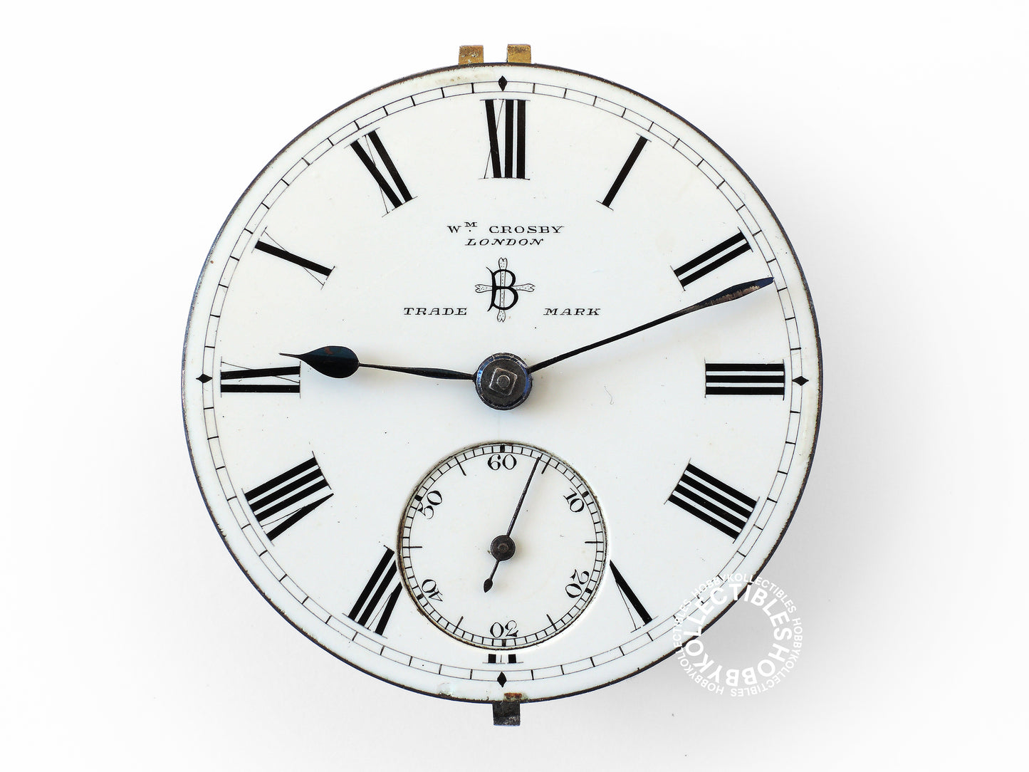 English Silver Hunter Case WM Crosby Lever Pocket Watch