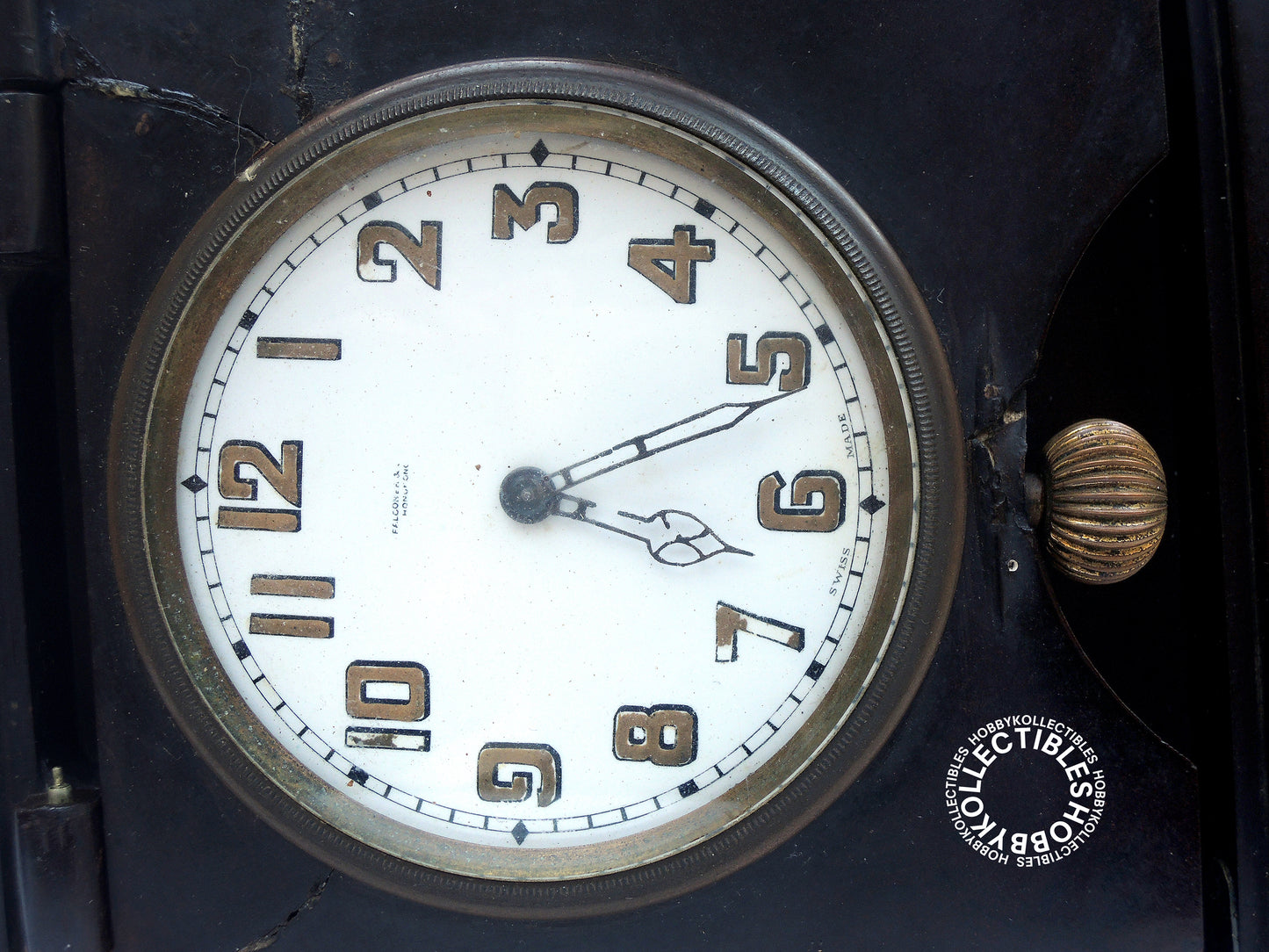 Swiss Made Rare Folding Travel Table Watch Need Repair