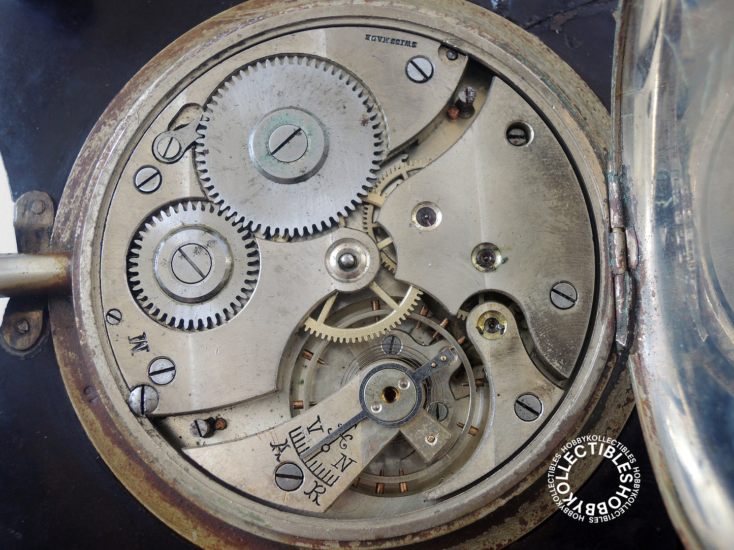 Swiss Made Rare Folding Travel Table Watch Need Repair