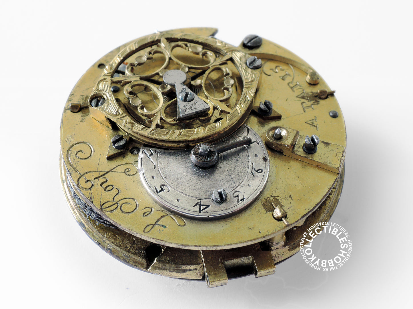 French Silver Open Face Verge Fusee(Le Roy) Pocket Watch