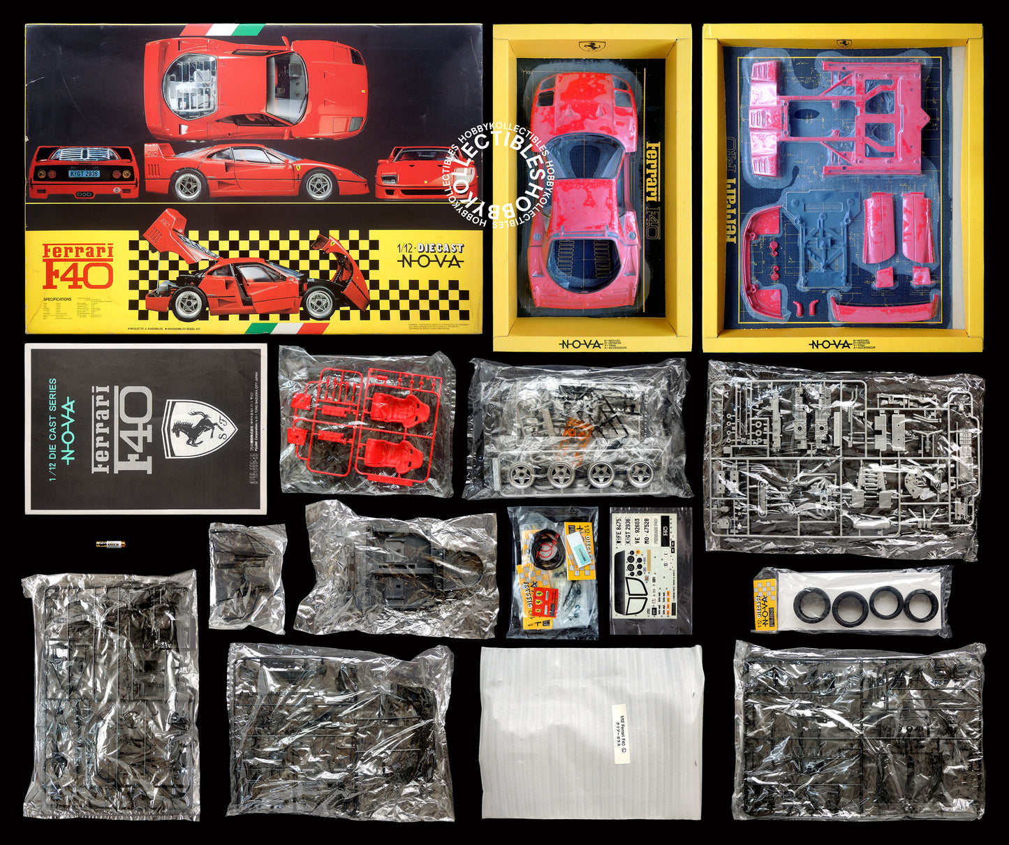 Fujimi Vintage NOVA 1/12 Ferrari F40 Diecast Metal/Plastic Model Kit