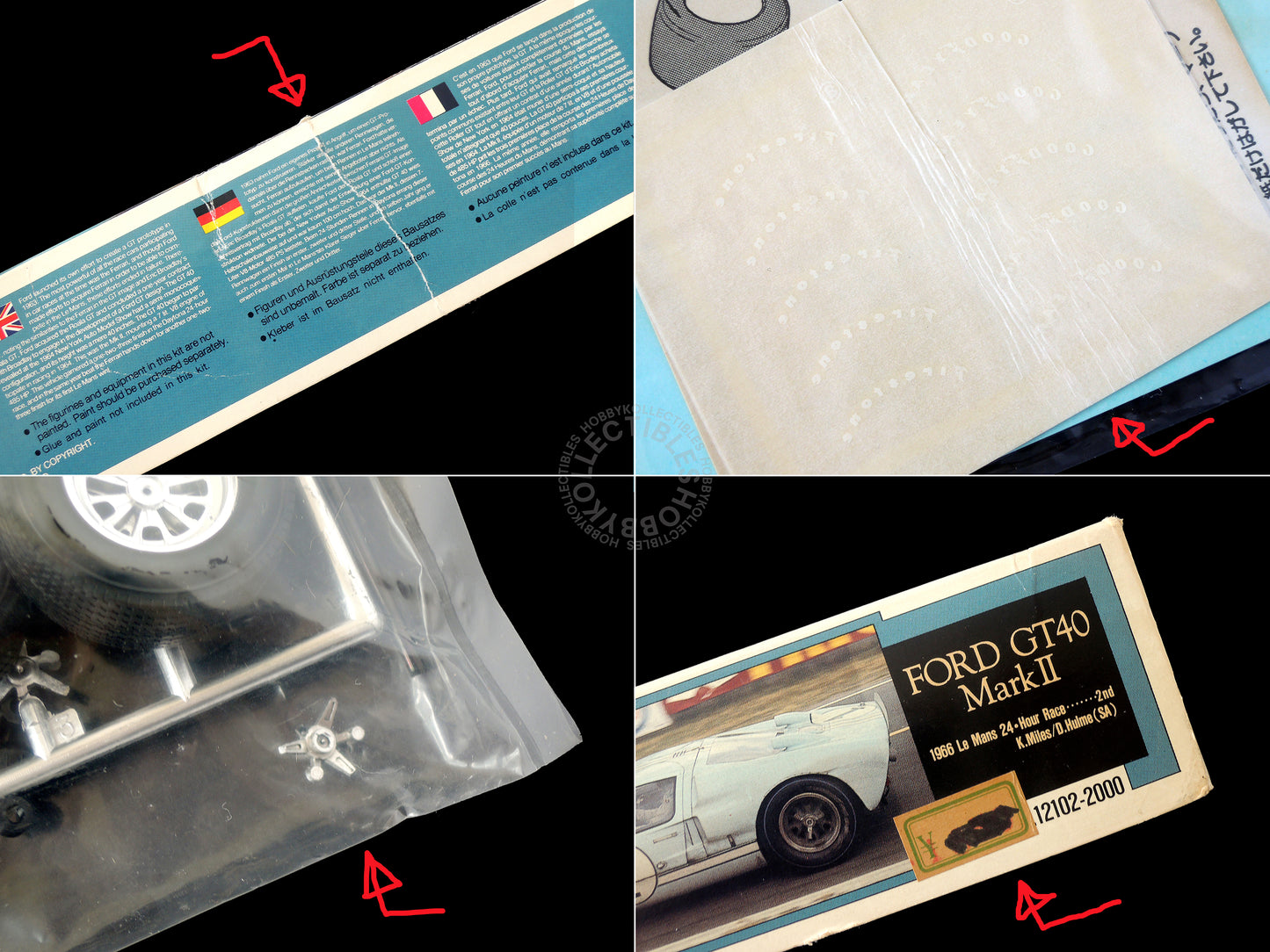 Fujimi 1/24 Ford GT40 Mark II 1966 Le Mans 24 Hour Race #1 Box Damaged
