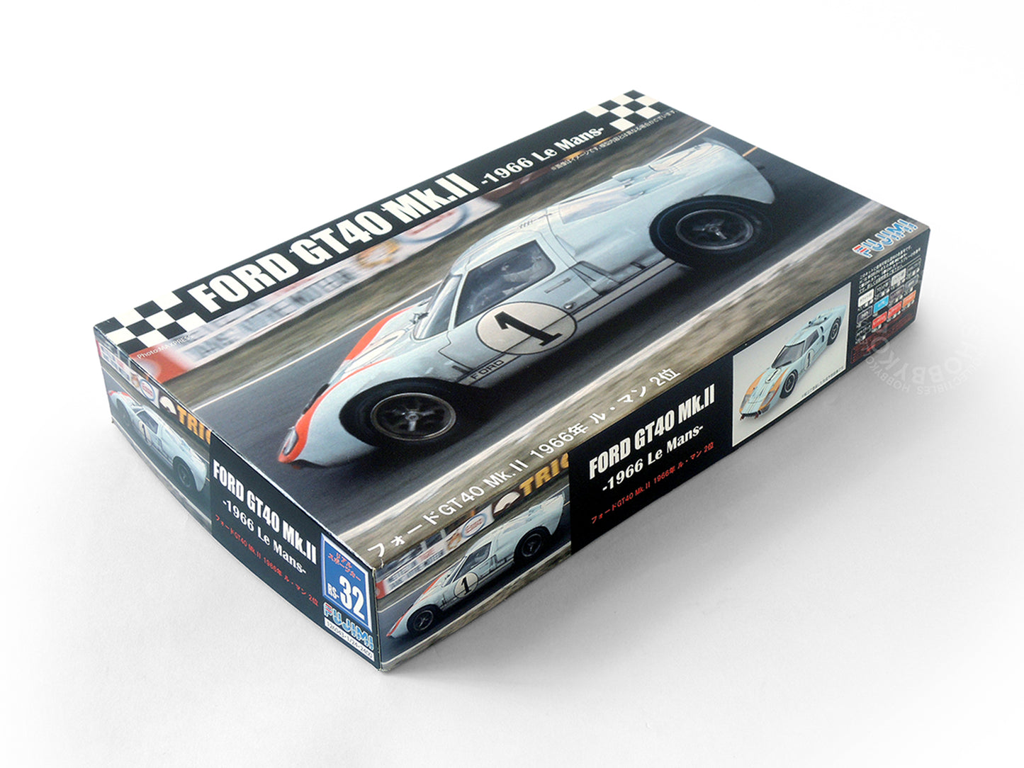 Fujimi 1/24 Ford GT40 Mark II 1966 Le Mans 24 Hour Race Ken Miles #1 Re-release