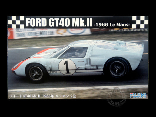Fujimi 1/24 Ford GT40 Mark II 1966 Le Mans 24 Hour Race Ken Miles #1 Re-release