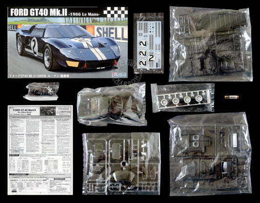 Fujimi 1/24 Ford GT40 Mark II 1966 Le Mans 24 Hour Race Winner Car #2 Re-release