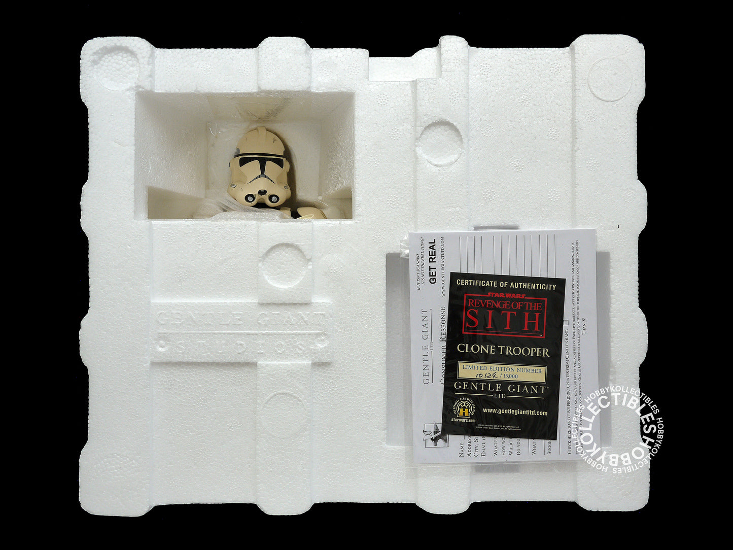 Gentle Giant Star Wars ROTS White Clone Trooper Deluxe Collectibles Mini Bust Open Box