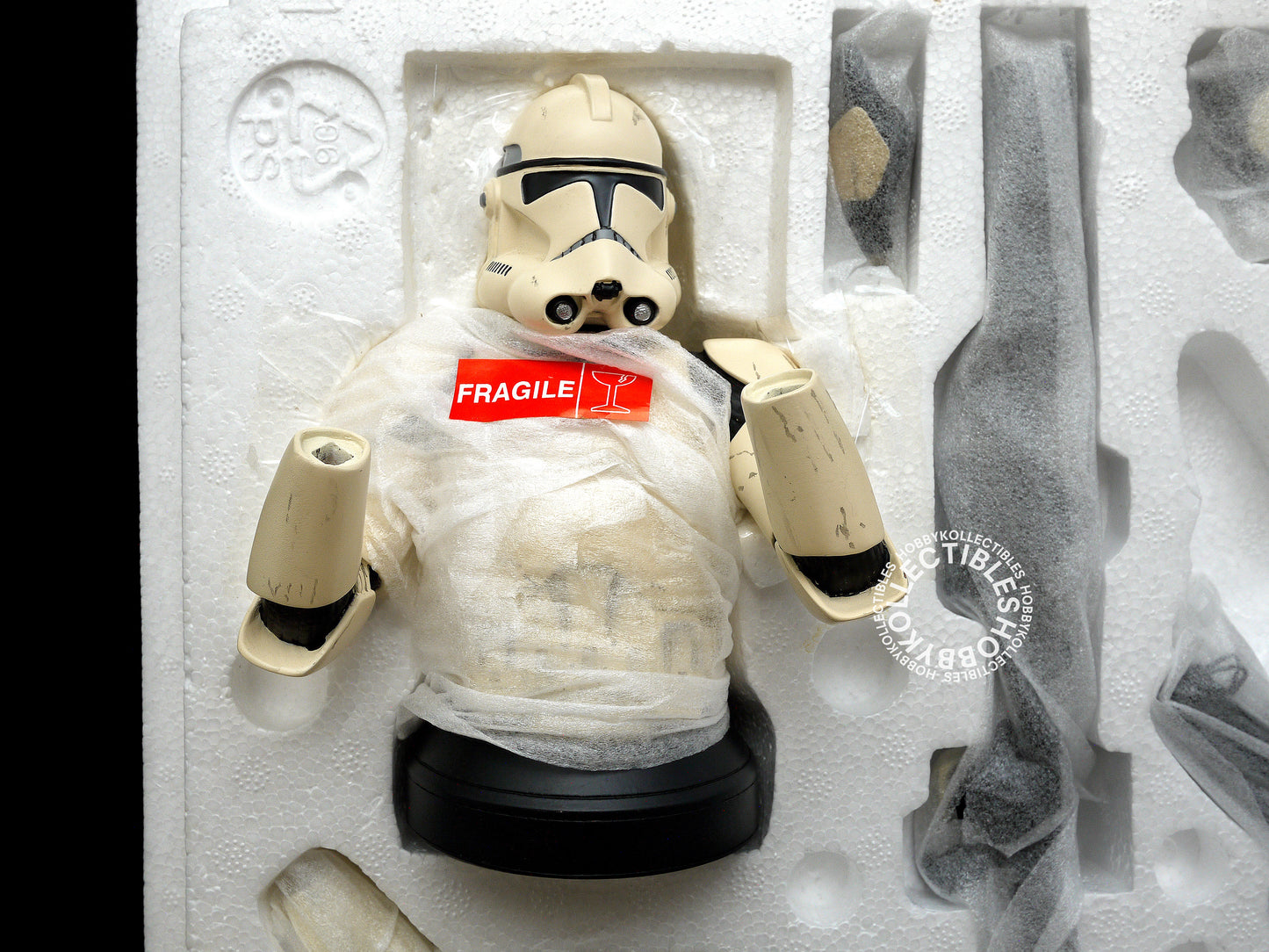 Gentle Giant Star Wars ROTS White Clone Trooper Deluxe Collectibles Mini Bust Open Box