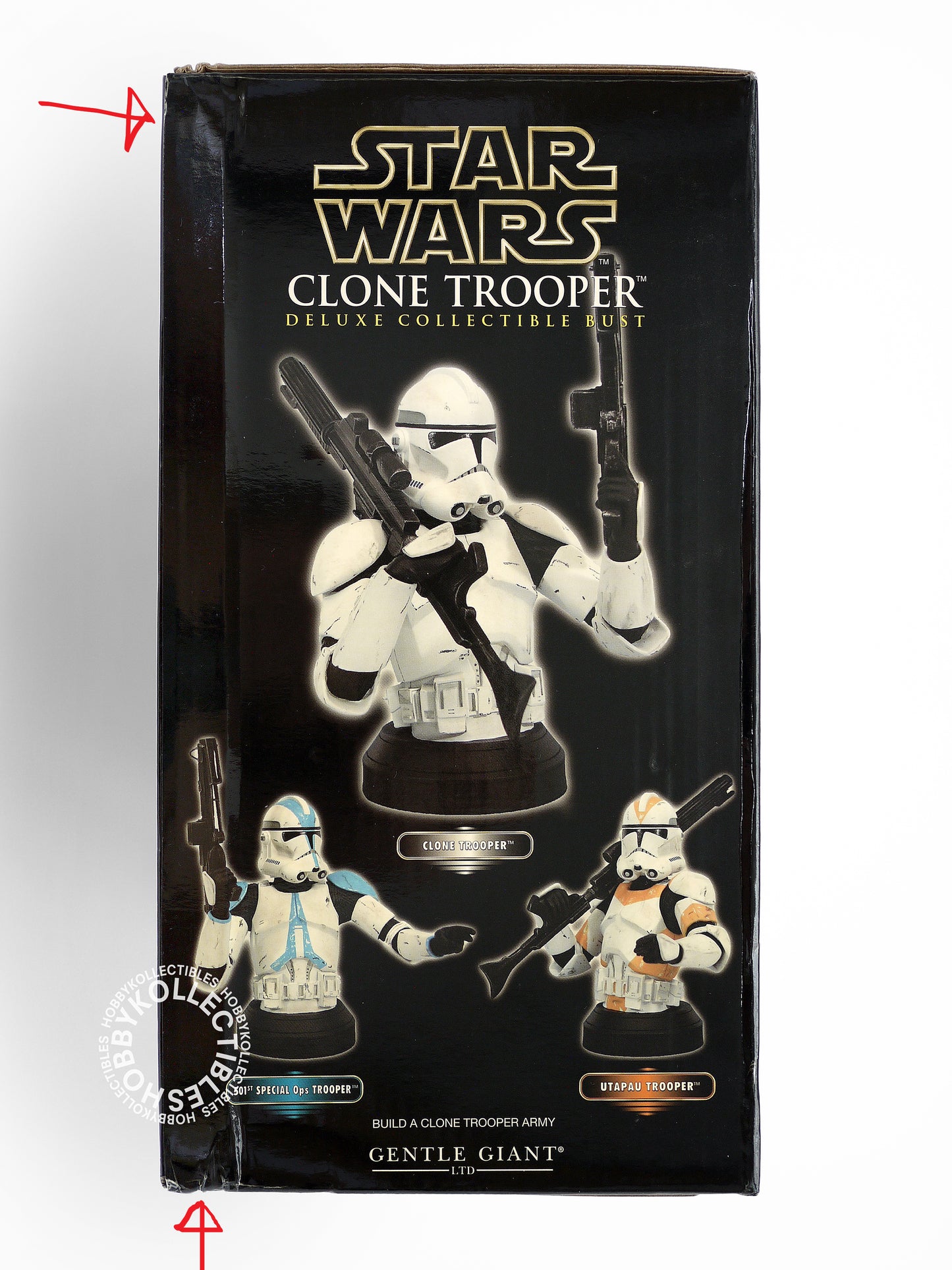 Gentle Giant Star Wars ROTS White Clone Trooper Deluxe Collectibles Mini Bust Open Box