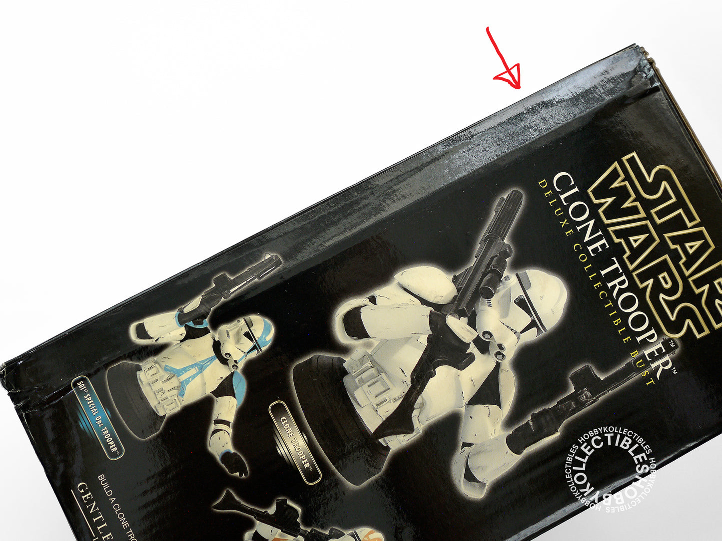 Gentle Giant Star Wars ROTS White Clone Trooper Deluxe Collectibles Mini Bust Open Box