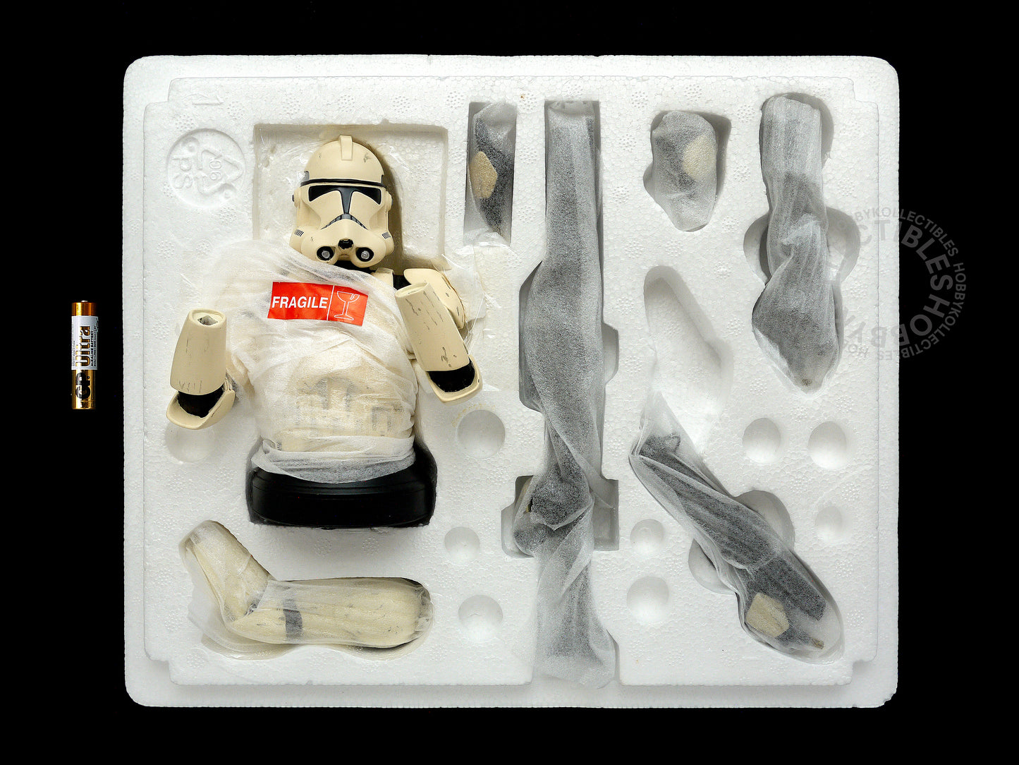 Gentle Giant Star Wars ROTS White Clone Trooper Deluxe Collectibles Mini Bust Open Box