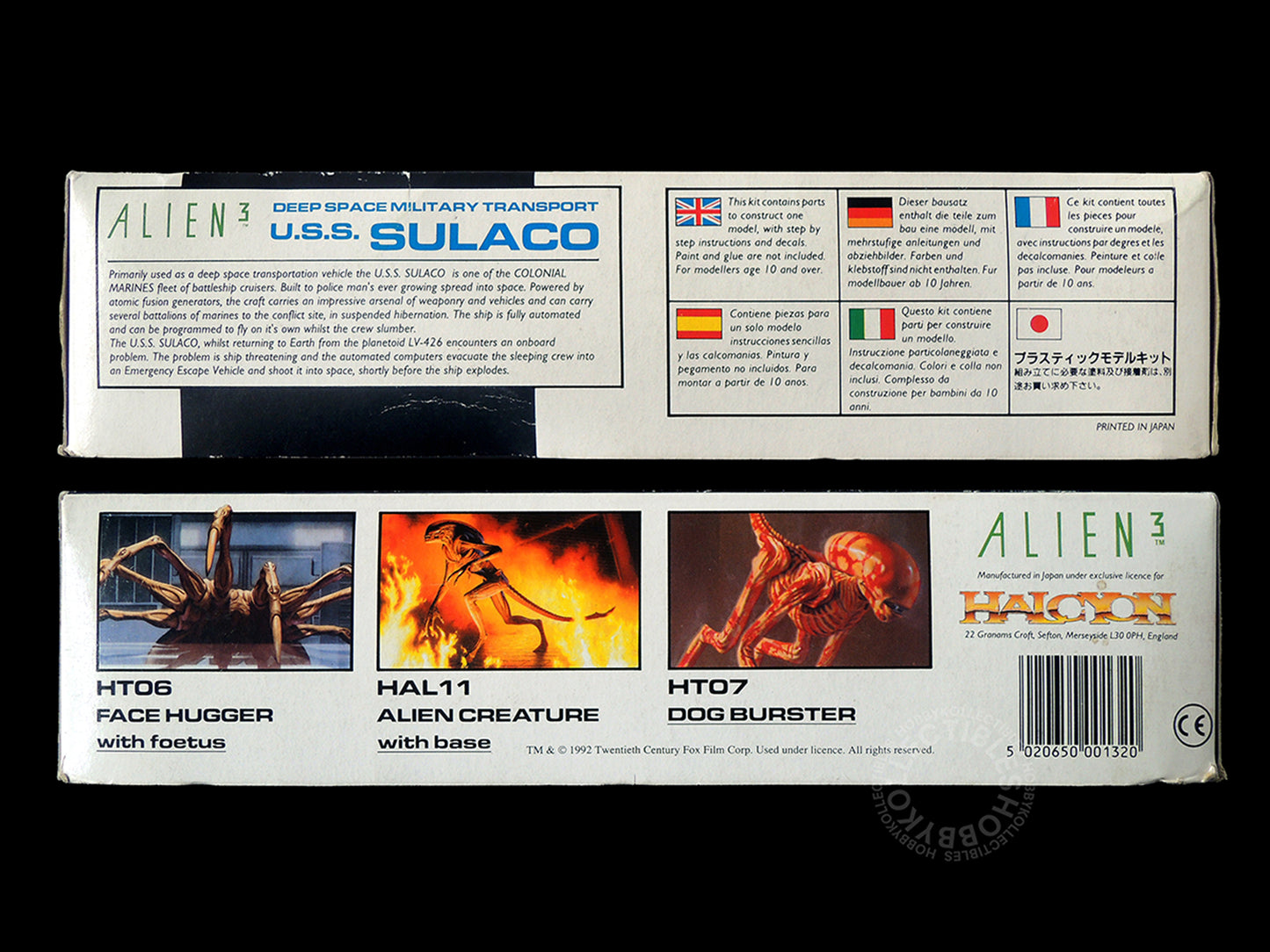 Halcyon Movie Classics Vintage Alien 3 1/2400 Sulaco Model Kit
