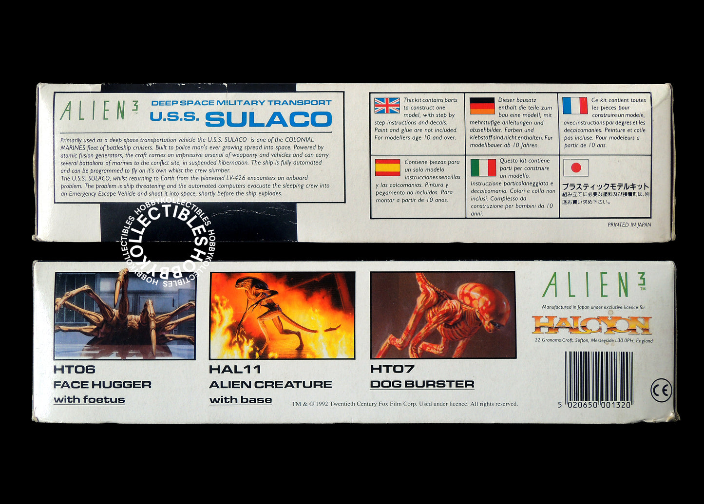 Halcyon Movie Classics Vintage Alien 3 1/2400 Sulaco Model Kit