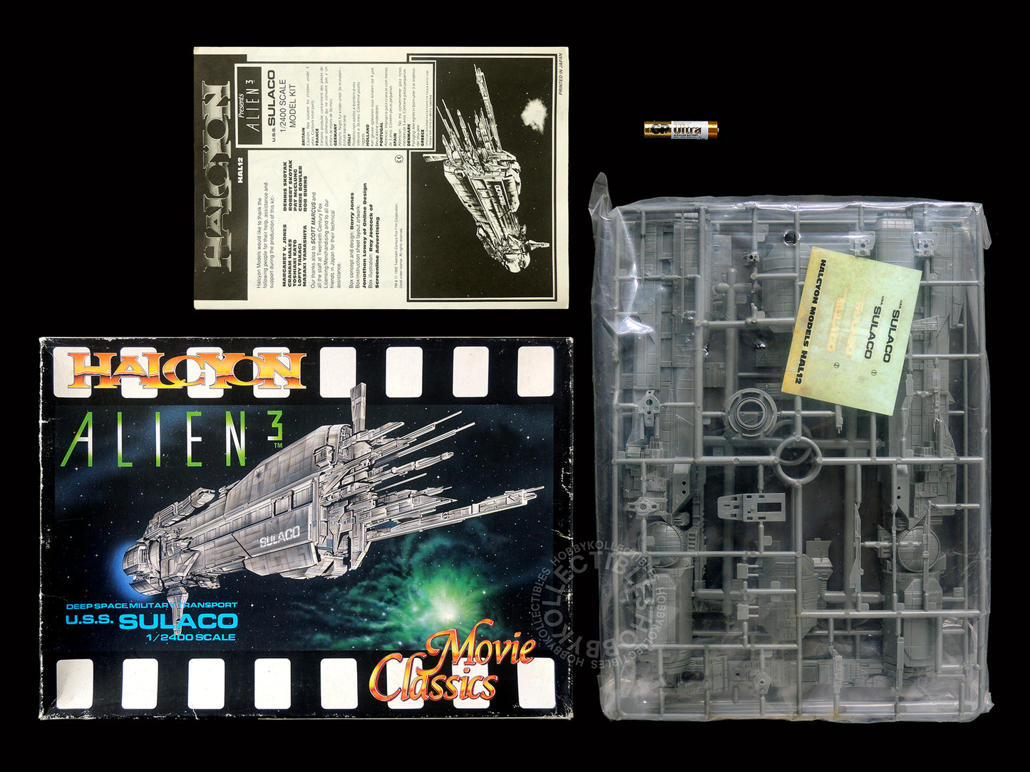 Halcyon Movie Classics Vintage Alien 3 1/2400 Sulaco Model Kit