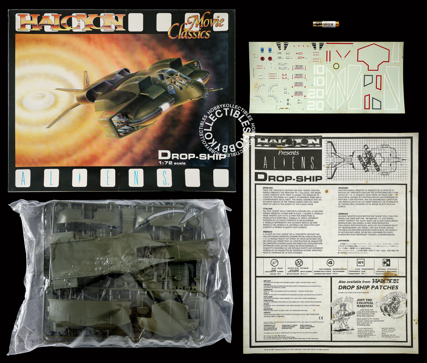 Halcyon Vintage Aliens 1/72 Drop Ship Plastic Model Kit