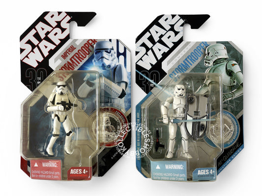Lot of 2 Hasbro Star Wars Imperial & McQuarrie StormTrooper Action Figure