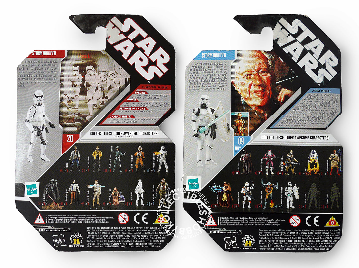 Lot of 2 Hasbro Star Wars Imperial & McQuarrie StormTrooper Action Figure