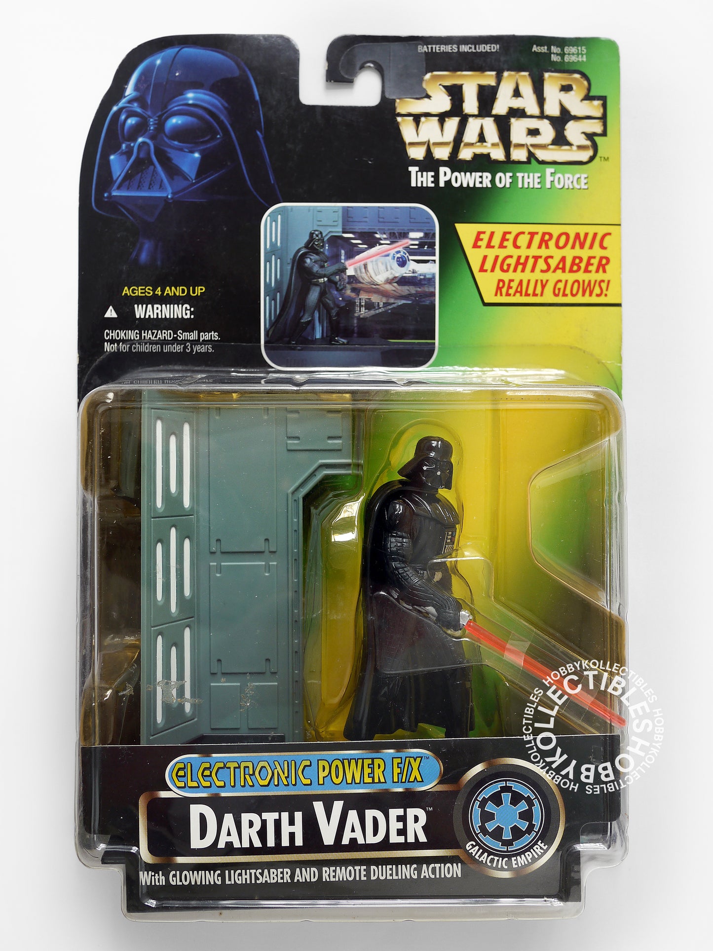 Lot of 2 Kenner Star Wars Electronic Lights & Sound R2-D2 Darth Vader Lightsaber Action Figures