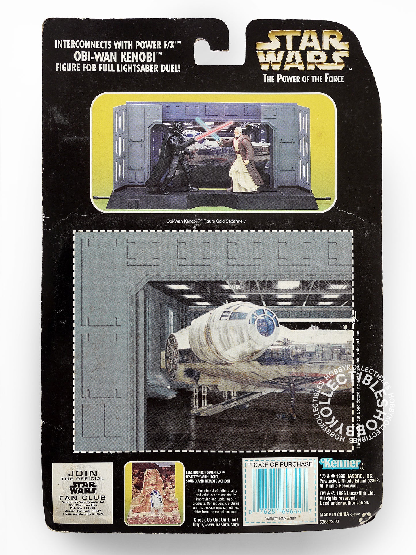 Lot of 2 Kenner Star Wars Electronic Lights & Sound R2-D2 Darth Vader Lightsaber Action Figures