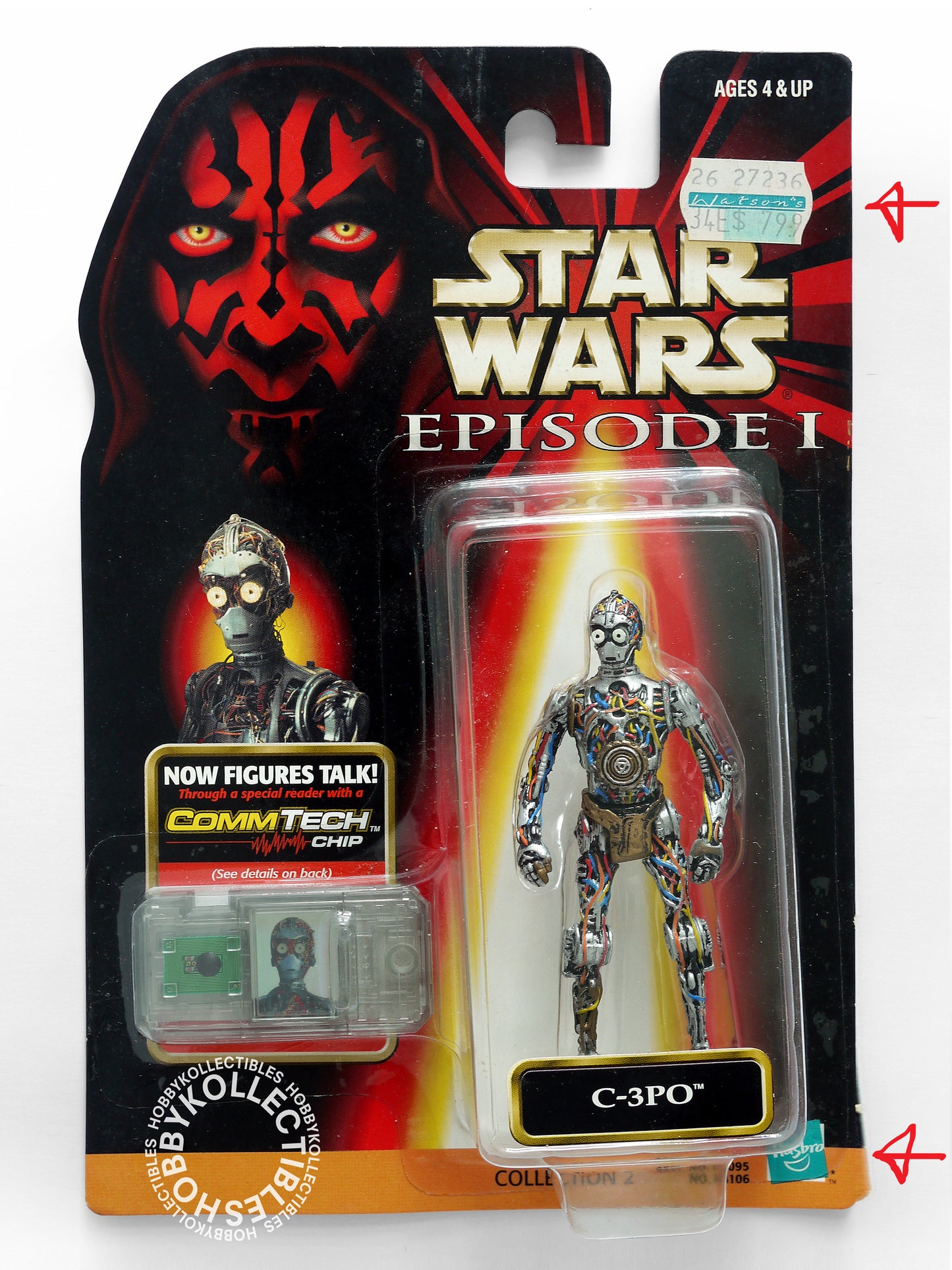 Lot (D) 0f 10 Star Wars Hasbro Kenner 3.5" C-3PO R2-D2 Jango Fett R2-Q5 K-3PO Action Figures