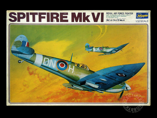 Hasegawa 1/32 Super Marine Spitfire MK VI Royal Air Force Fighter Plastic Model Kit