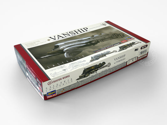 Hasegawa 1/72 Last Exile Vanship w/Steam Torpedo Limited Ed. Makoto Kobayashi (Restock)