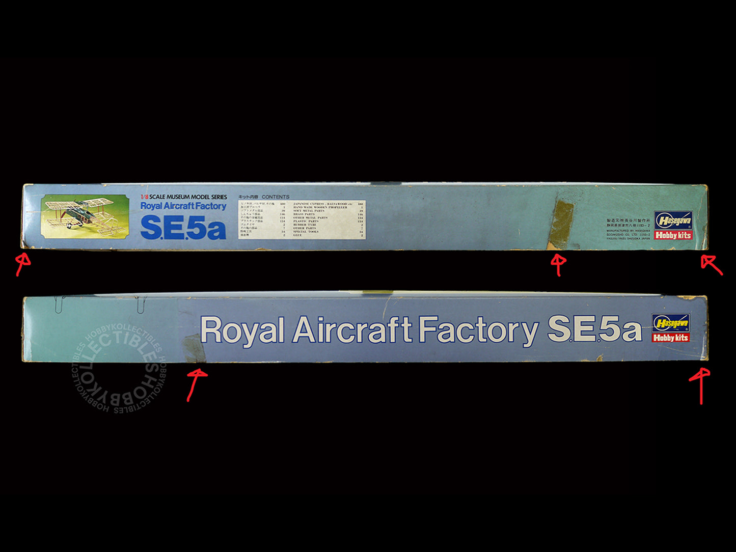 Hasegawa 1/8 Royal Aircraft Factory S.E.5a WWI Fighter Museum Wooden Model Kit