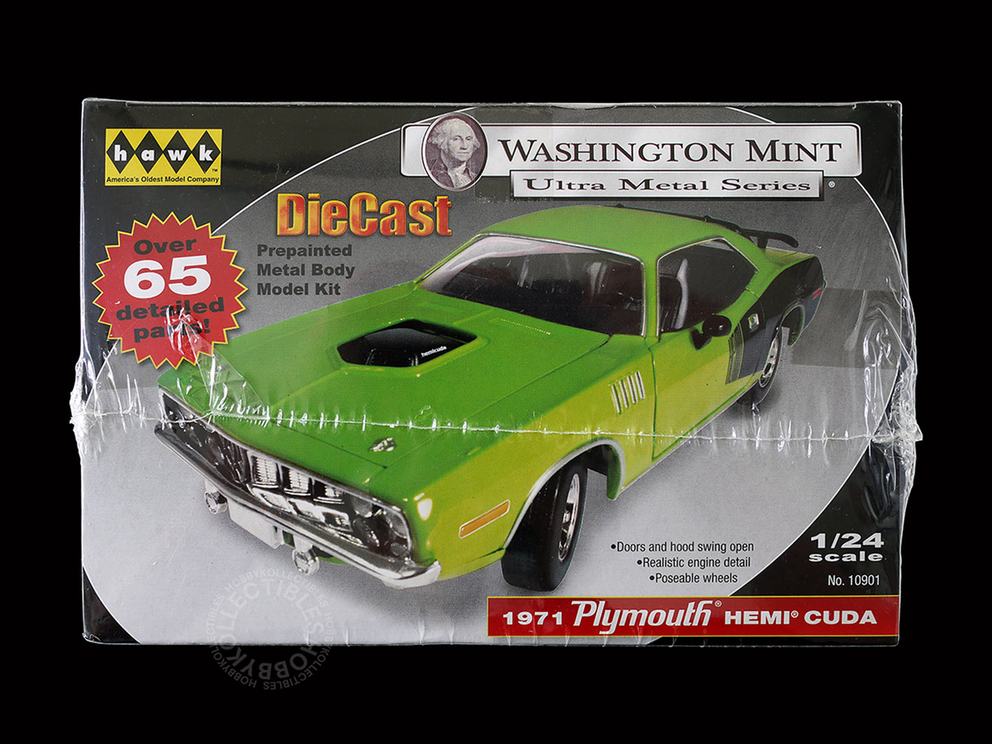 Hawk 1/24 Diecast 1971 Plymouth Hemi Cuda Washington Mint Ultra Metal Series Factory Sealed