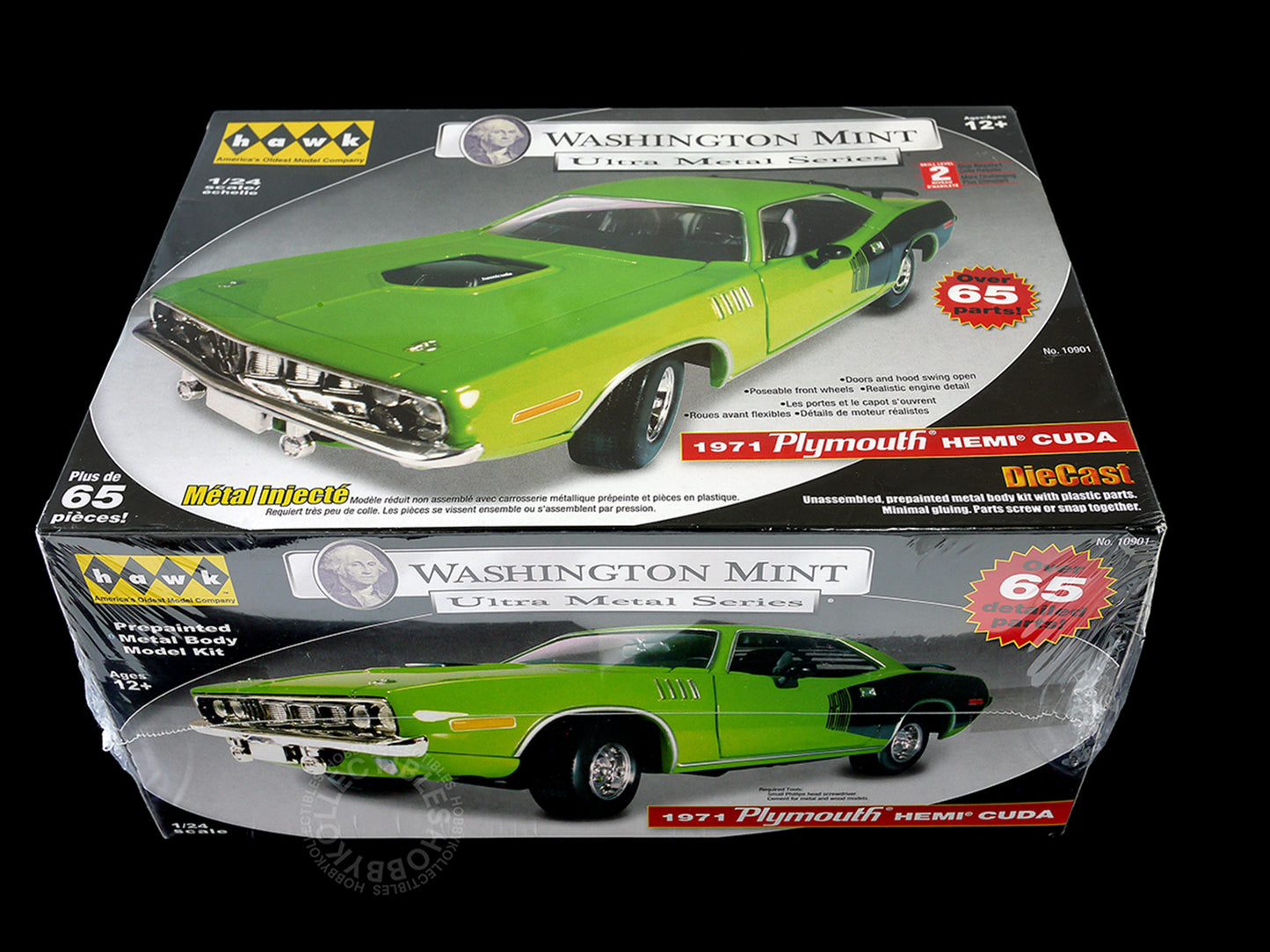 Hawk 1/24 Diecast 1971 Plymouth Hemi Cuda Washington Mint Ultra Metal Series Factory Sealed