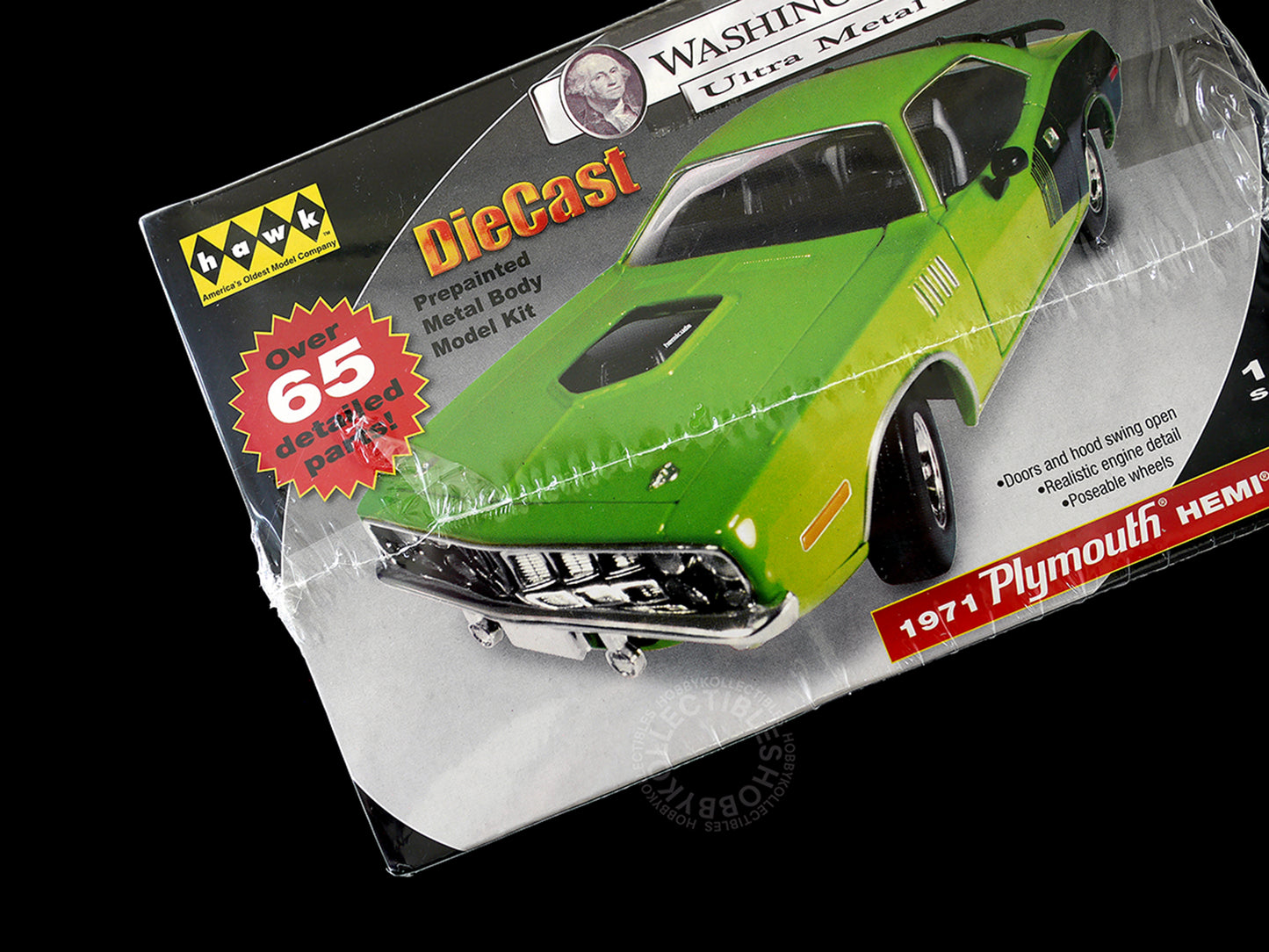 Hawk 1/24 Diecast 1971 Plymouth Hemi Cuda Washington Mint Ultra Metal Series Factory Sealed